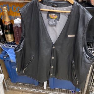 Harley Davidson Leather Riding Vest (3XL)